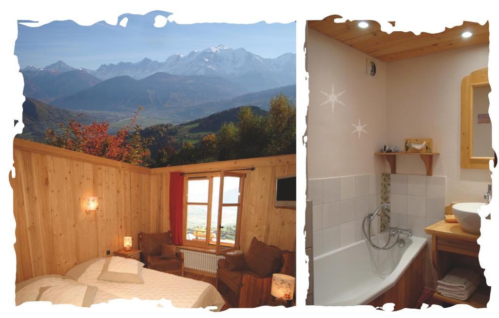 La Joubarbe Au Balcon Du Mont-Blanc Villa Sallanches Cameră foto
