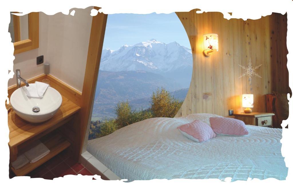La Joubarbe Au Balcon Du Mont-Blanc Villa Sallanches Cameră foto